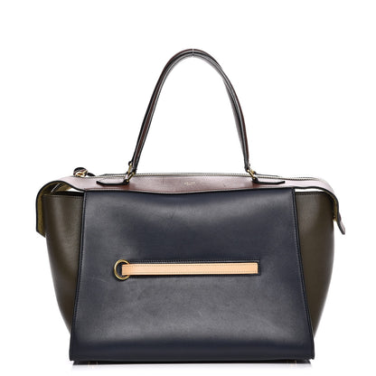 Celine Smooth Calfskin Small Tri-Color Ring Bag Navy 1 of 10