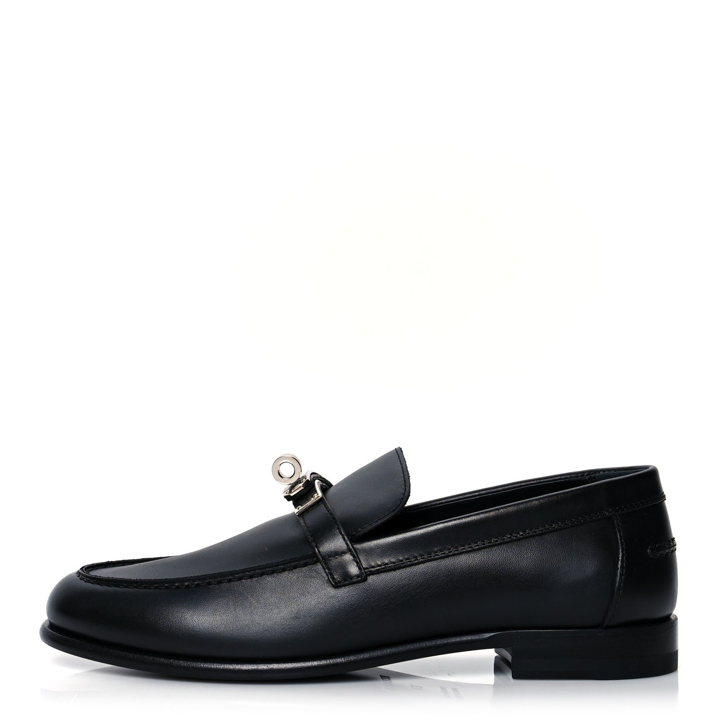 Calfskin Womens Destin Loafers 37 Black
