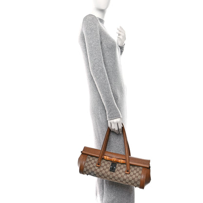 Gucci Monogram Bamboo Bullet Handbag Brown 2 of 10