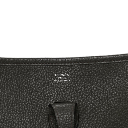 Hermes Taurillon Clemence Evelyne III PM Vert De Gris 9 of 9