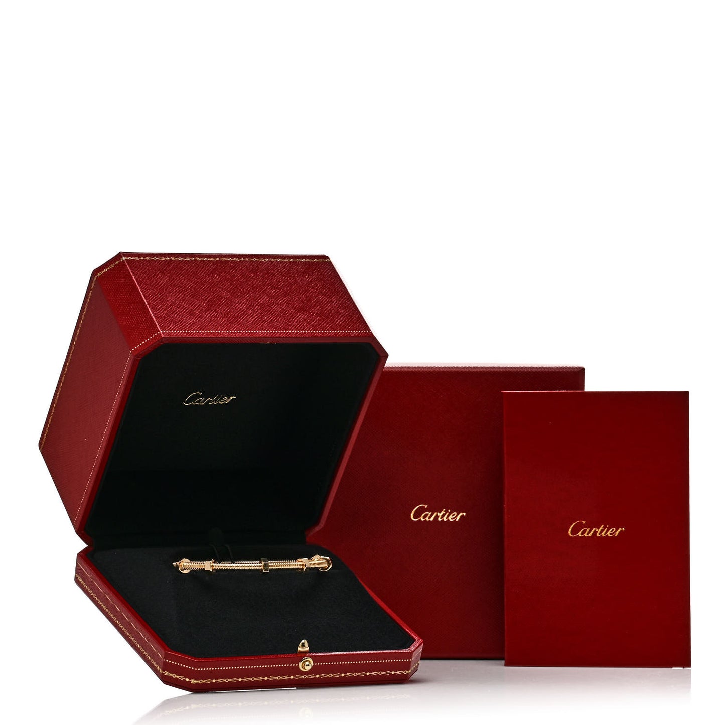 18K Yellow Gold Ecrou de Cartier Bracelet 19