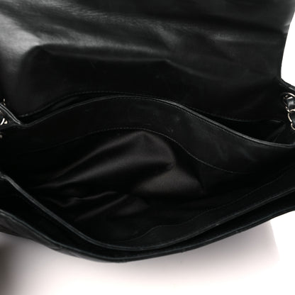 Chanel Lambskin Quilted Chanel 3 Accordion Flap Bag Black 5 of 10