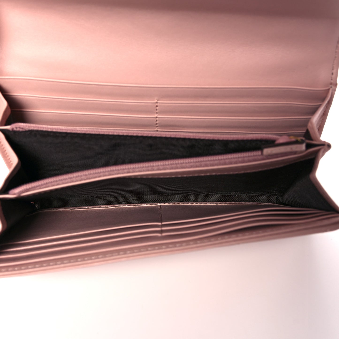 Calfskin Matelasse GG Marmont Continental Wallet Perfect Pink