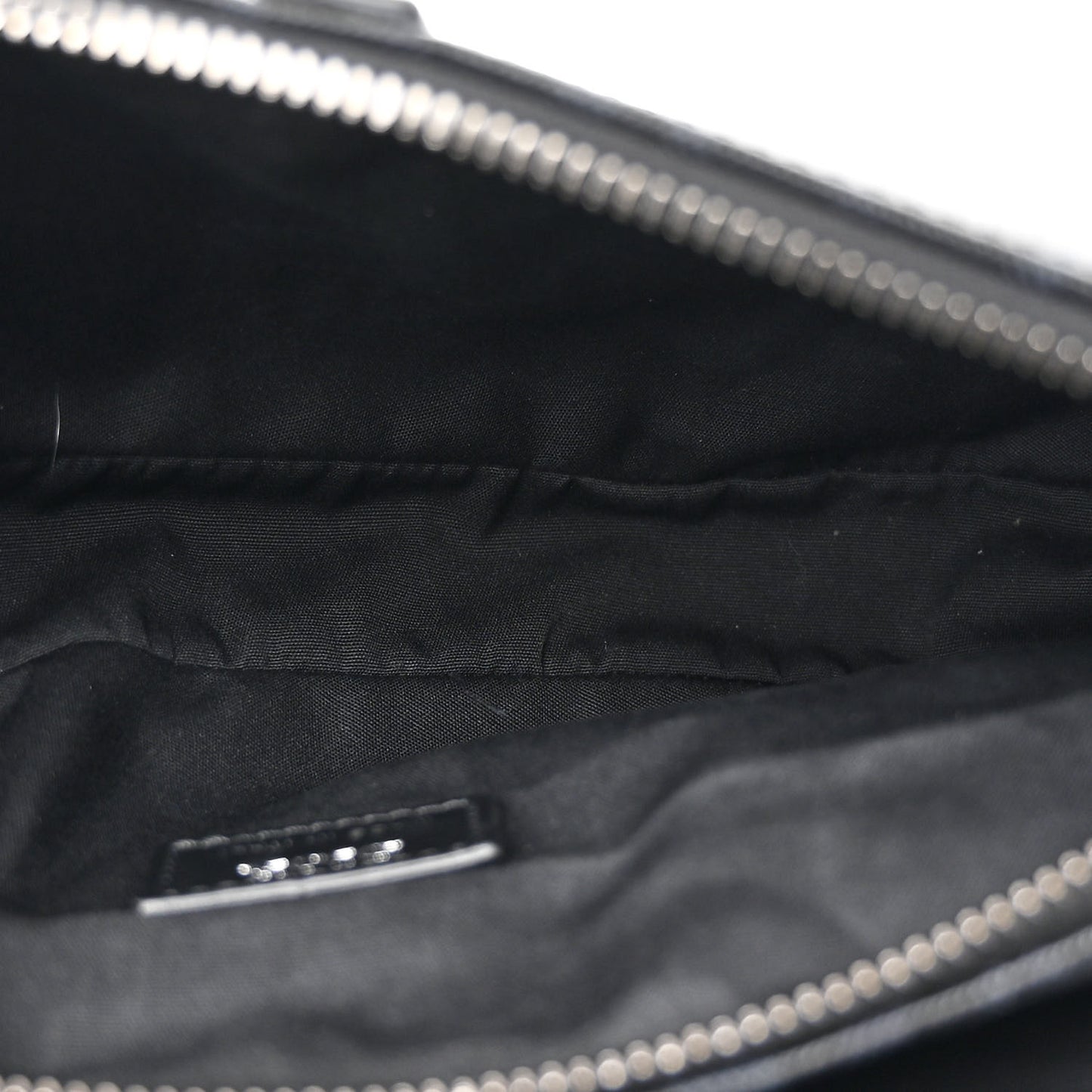 Coated Canvas CD Diamond Printed Mens Saddle Bag Black