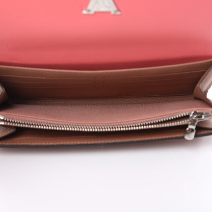 Louis Vuitton Calfskin Lockme II Wallet Blossom 5 of 10