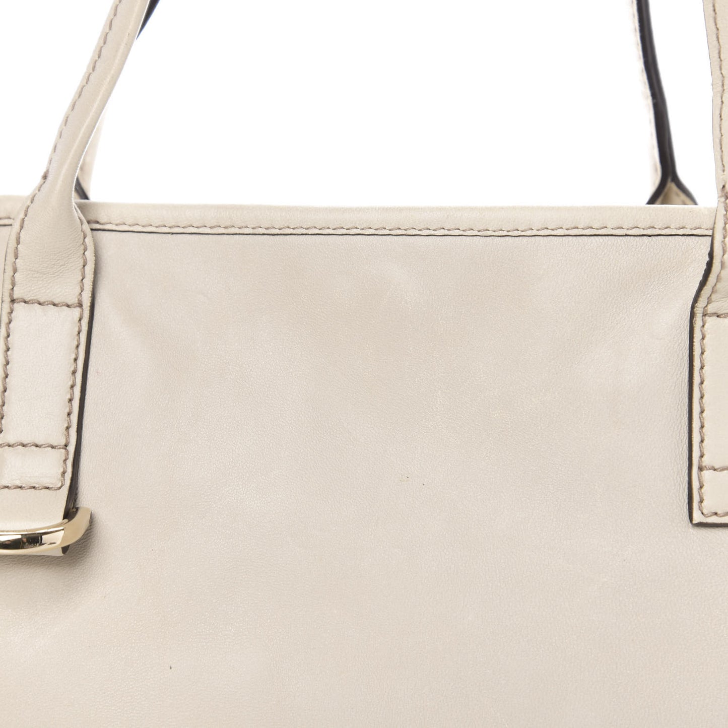 Calfskin Medium New Britt Tote Off White