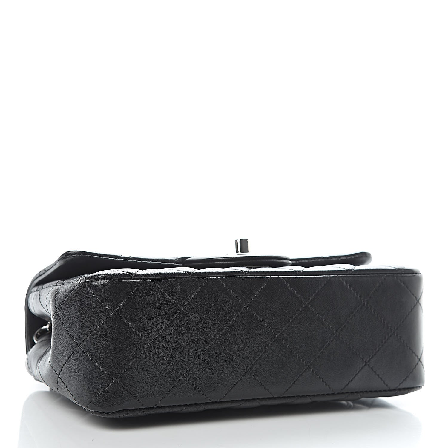 Chanel Lambskin Quilted Mini Rectangular Flap Black 4 of 11