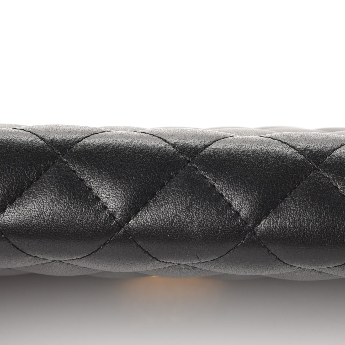 Calfskin Quilted Boy Wallet On Chain WOC Black