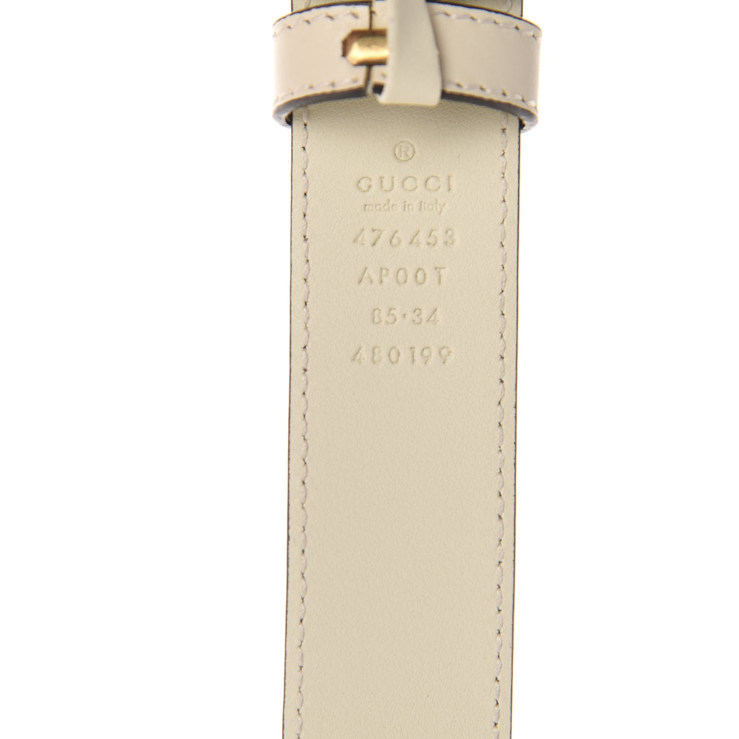 Calfskin Dionysus 30mm Belt 85 34 Mystic White