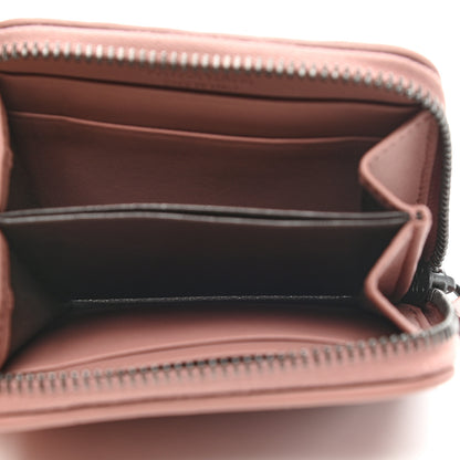 Bottega Veneta Nappa Intrecciato Zip Around Coin Purse Deco Rose Baccarra Rose 5 of 8