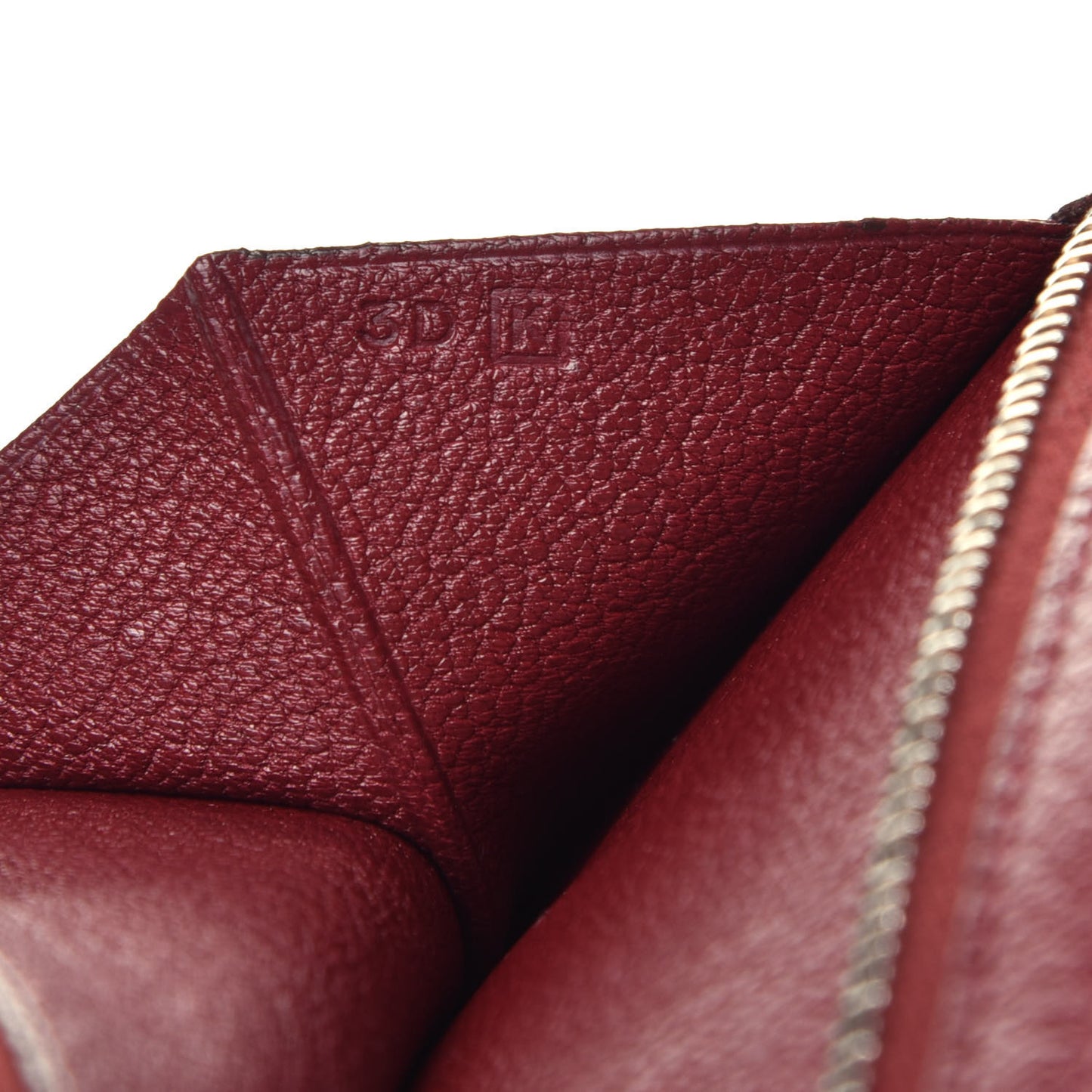 Chevre Mysore Bearn Gusset Wallet Rouge H
