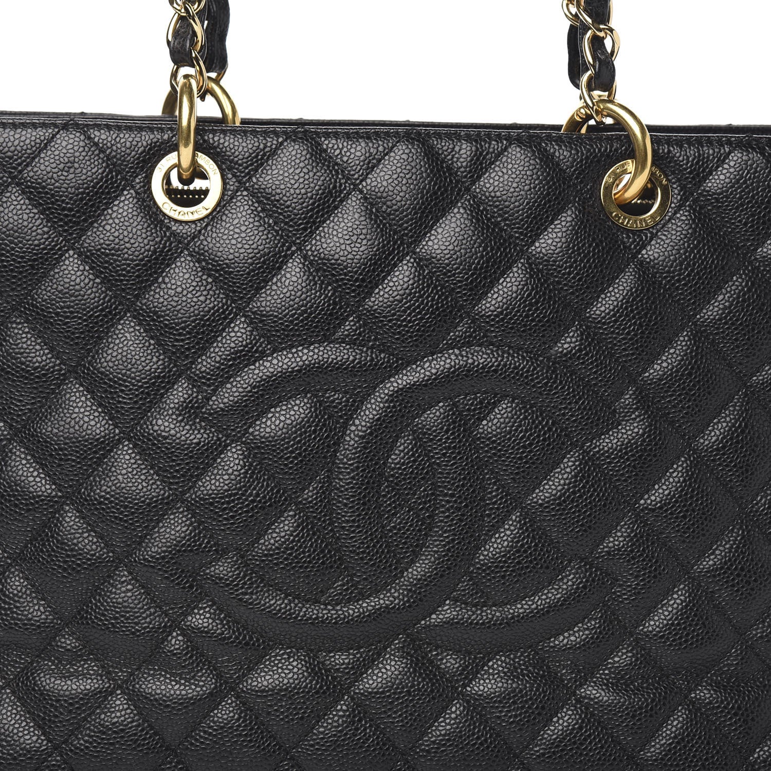 Chanel Caviar Quilted Grand Shopping Tote GST Black 9 of 9