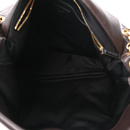 Saint Laurent Lambskin Matelasse Monogram Large Jamie 4.3 Dark Sweet Chocolate 5 of 10