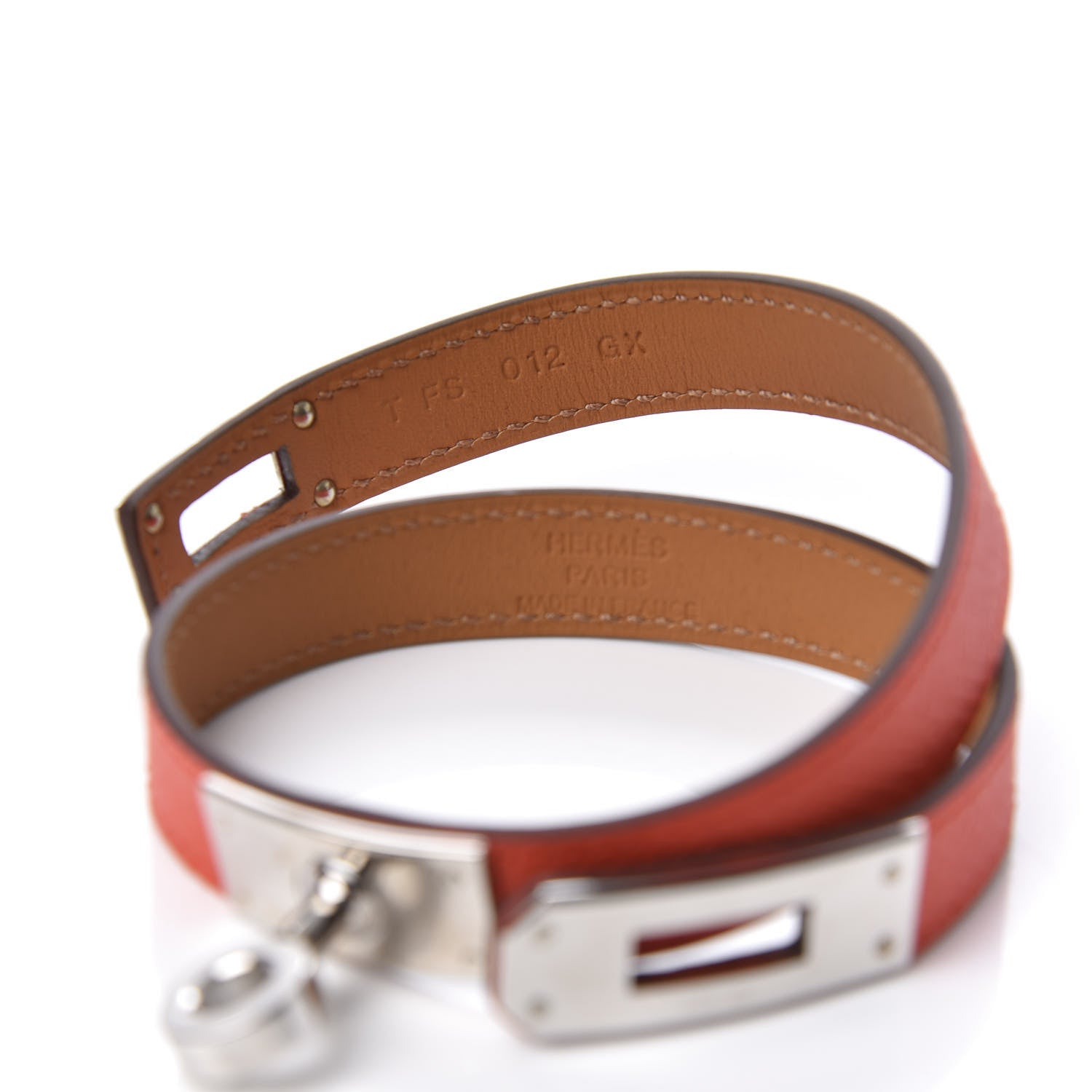 Hermes Epsom Kelly Double Tour Bracelet S Rose Jaipur 4 of 6