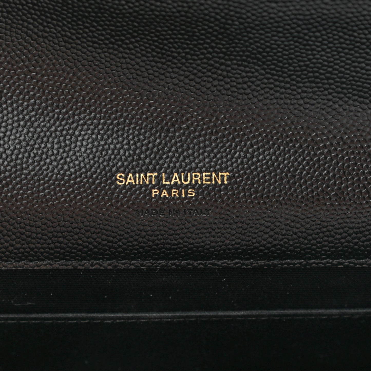 Grain De Poudre Textured Mixed Matelasse Triquilt Monogram Clutch Black