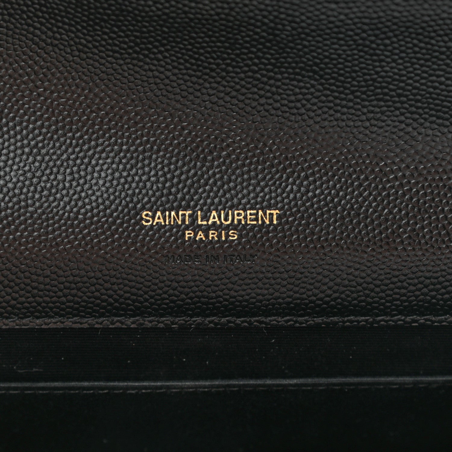Saint Laurent Grain De Poudre Textured Mixed Matelasse Triquilt Monogram Clutch Black 10 of 11