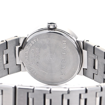 Bulgari Stainless Steel Diamond 23mm Quartz Watch Black 4 of 4