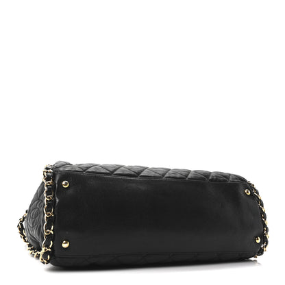Chanel Calfskin Quilted Large Chain Me Hobo Black 3 of 8