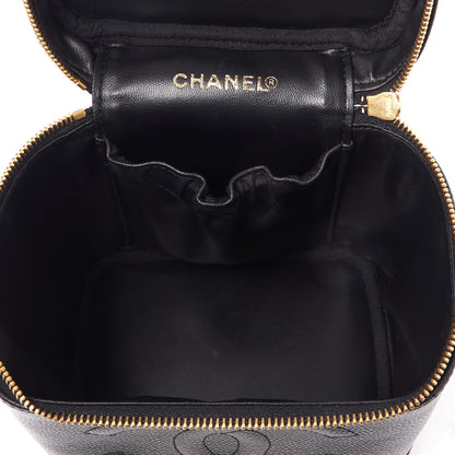 Chanel Caviar Cosmetic Vanity Bag Black 4 of 10