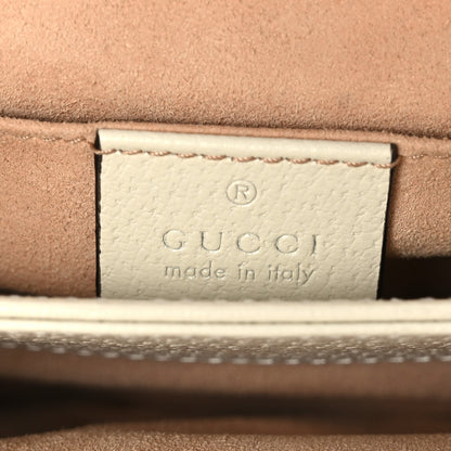 Gucci GG Supreme Monogram Flora Web Small Ophidia Chain Shoulder Bag White 7 of 10