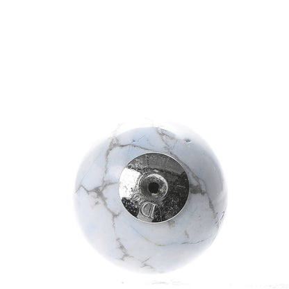 Christian Dior Palladium Mise En Dior Tribal Earrings White 3 of 6