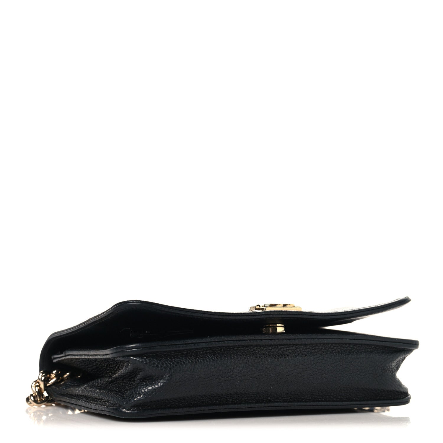 Chanel Caviar Quilted Boy Wallet On Chain WOC Black 4 of 13
