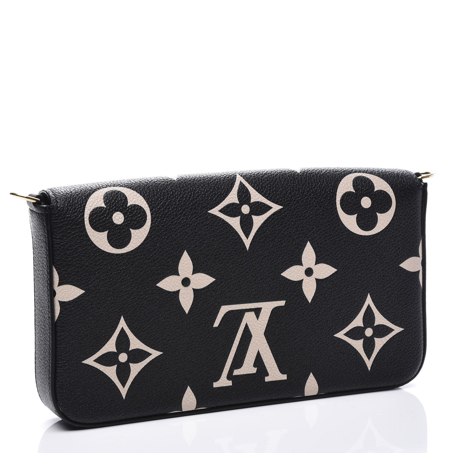 Louis Vuitton Empreinte Monogram Giant Crafty Pochette Felicie Black Creme 2 of 9