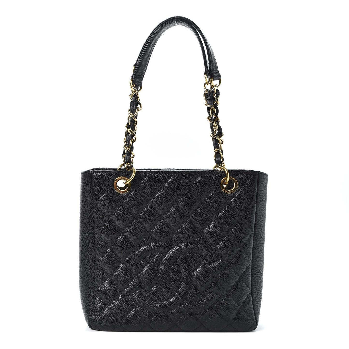 Caviar Petit Shopping Tote PST Black