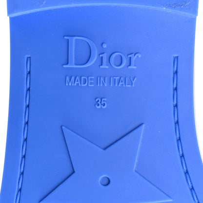Christian Dior Technical Stretch Fabric Camouflage Dio(r)evolution Slide Sandals 35 Blue Fluo 7 of 10