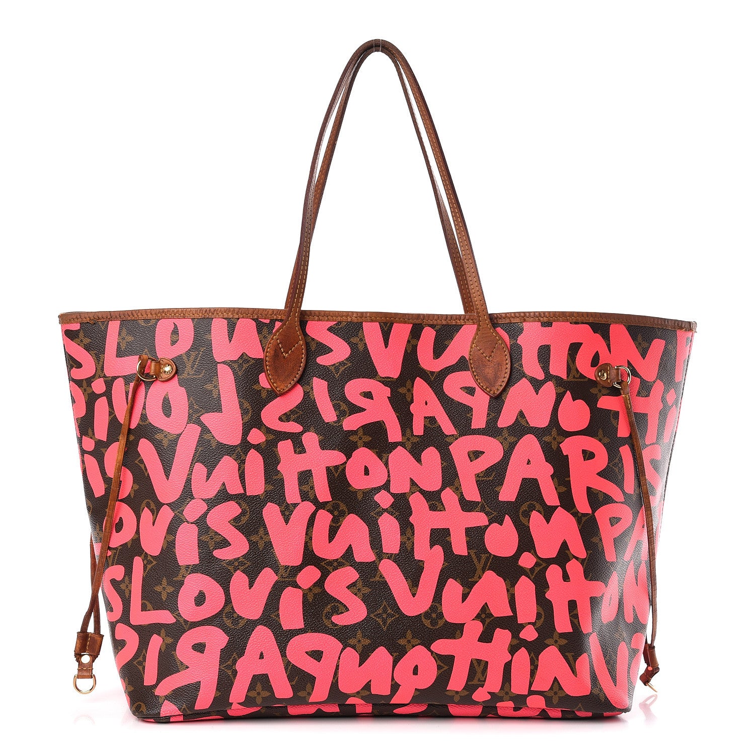 Louis Vuitton Monogram Graffiti Neverfull GM Fuchsia 1 of 18
