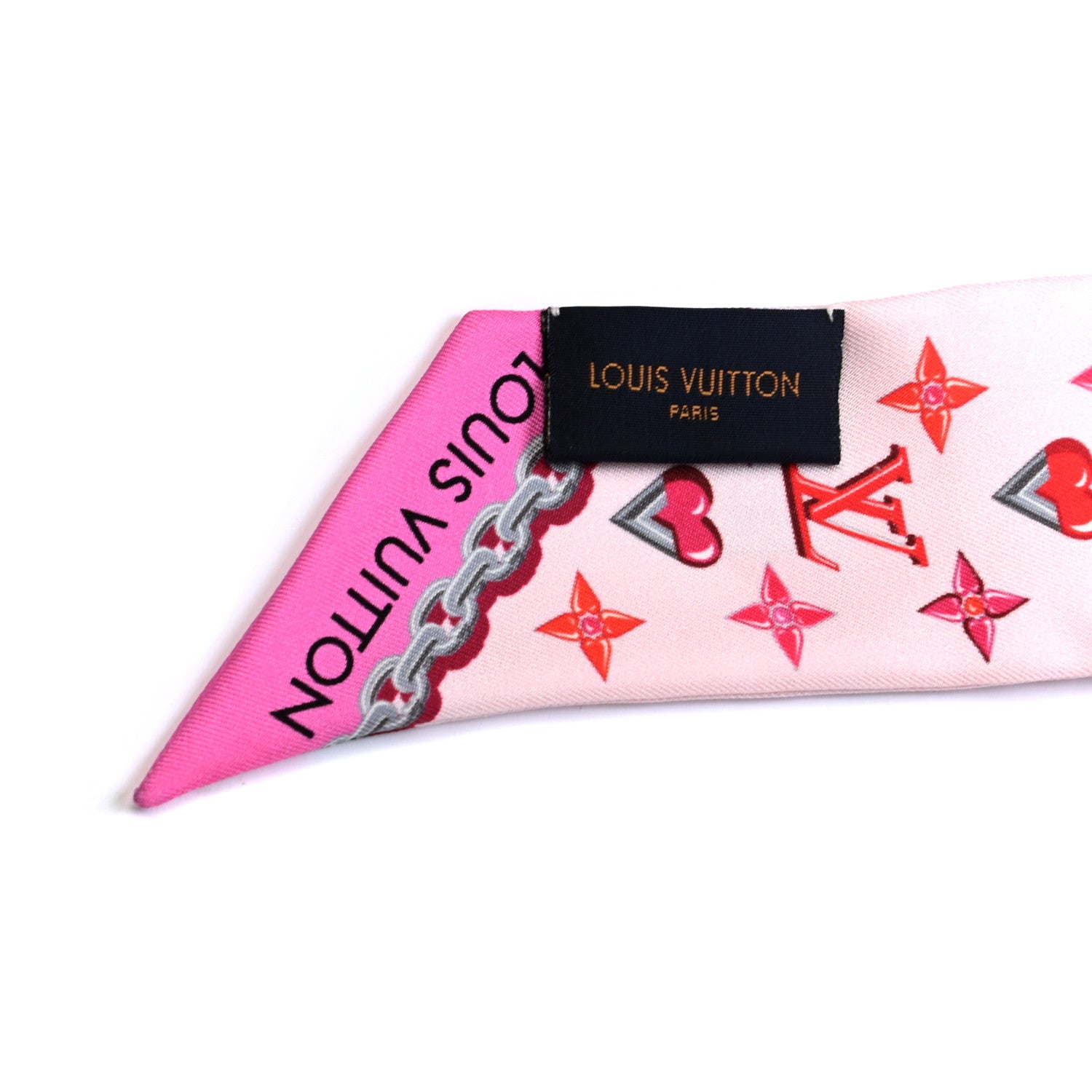 Louis Vuitton Silk Lucky Monogram BB Bandeau Rose Pop 2 of 4