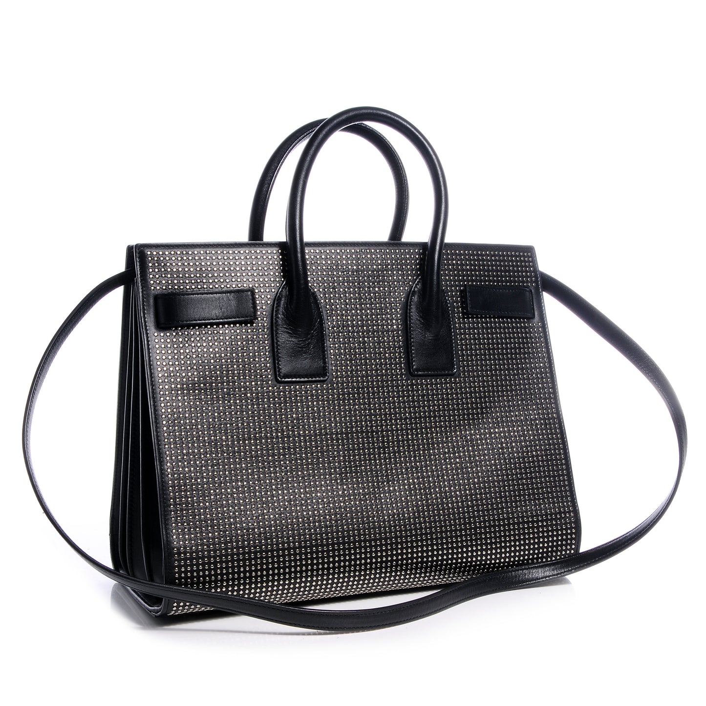 Calfskin Studded Sac De Jour Small Black