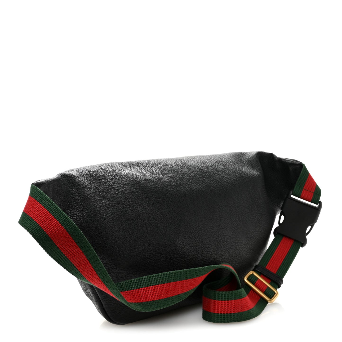 Grained Calfskin Logo Belt Bag Black