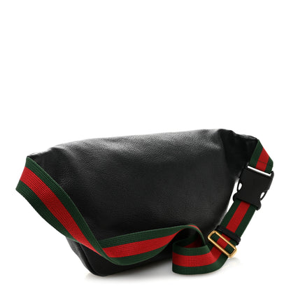 Gucci Grained Calfskin Logo Belt Bag Black 3 of 10