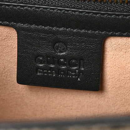 Gucci GG Supreme Monogram Small Osiride Top Handle Bag Black Gold 6 of 10
