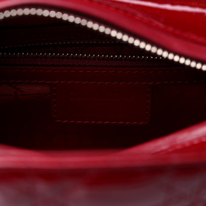 Christian Dior Patent Cannage Medium Lady Dior Red 6 of 9