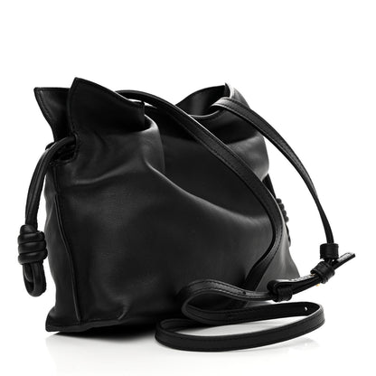 Loewe Calfskin Mini Flamenco Knot Clutch Black 3 of 11