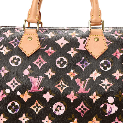 Louis Vuitton Watercolor Aquarelle Speedy 35 Brown 8 of 10