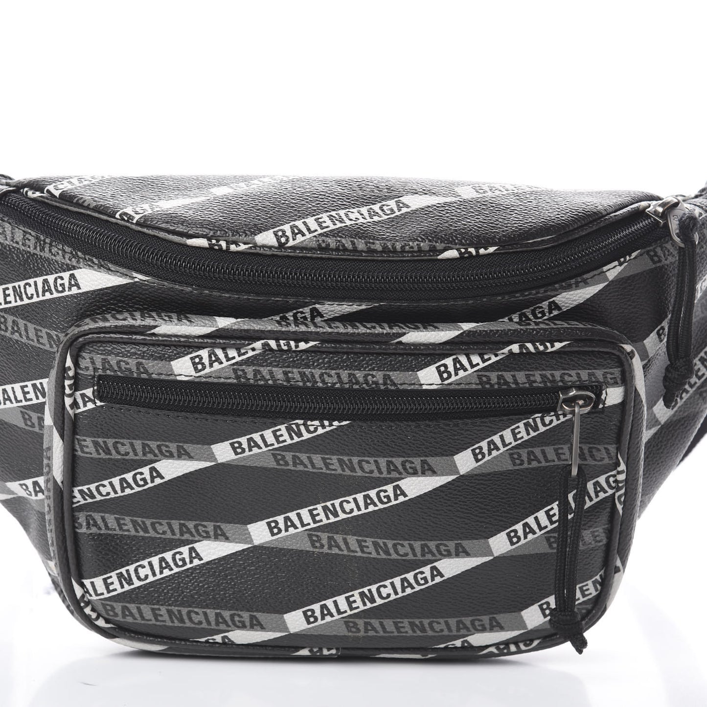 Coated Canvas Losange Monogram Explorer Belt Bag Black Grey