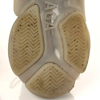 Balenciaga Fabric Mesh Clear Sole Womens Triple S Sneakers 39 Beige 13 of 14