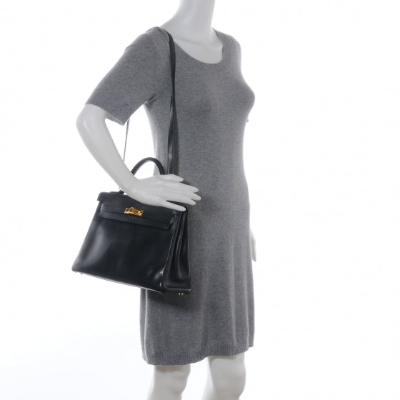 Hermes Barenia Kelly 32 Retourne Black 2 of 10