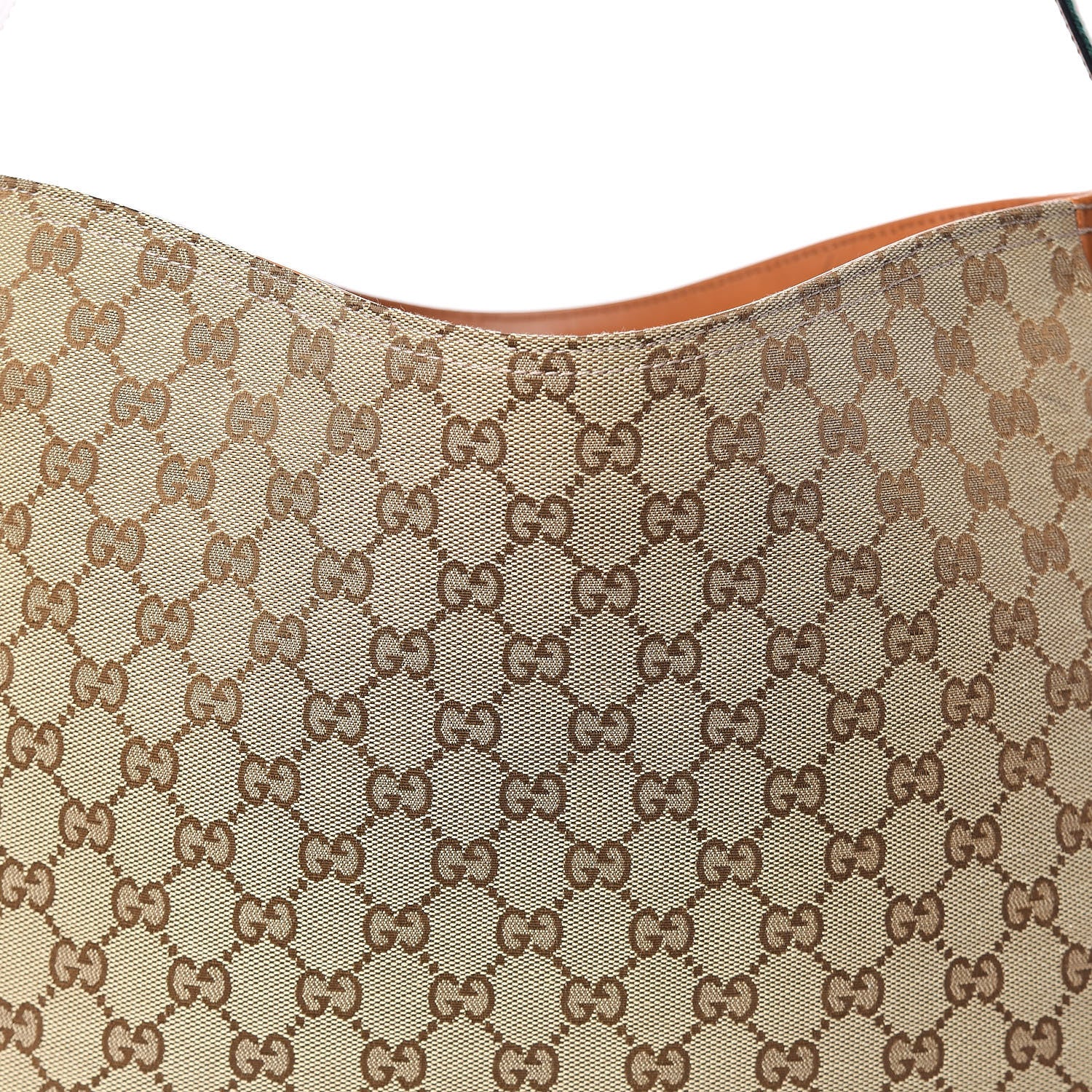 Gucci Monogram Medium Heritage Shoulder Bag Light Tobacco 14 of 14