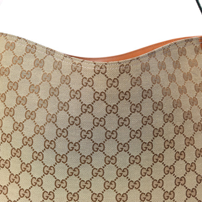 Gucci Monogram Medium Heritage Shoulder Bag Light Tobacco 14 of 14