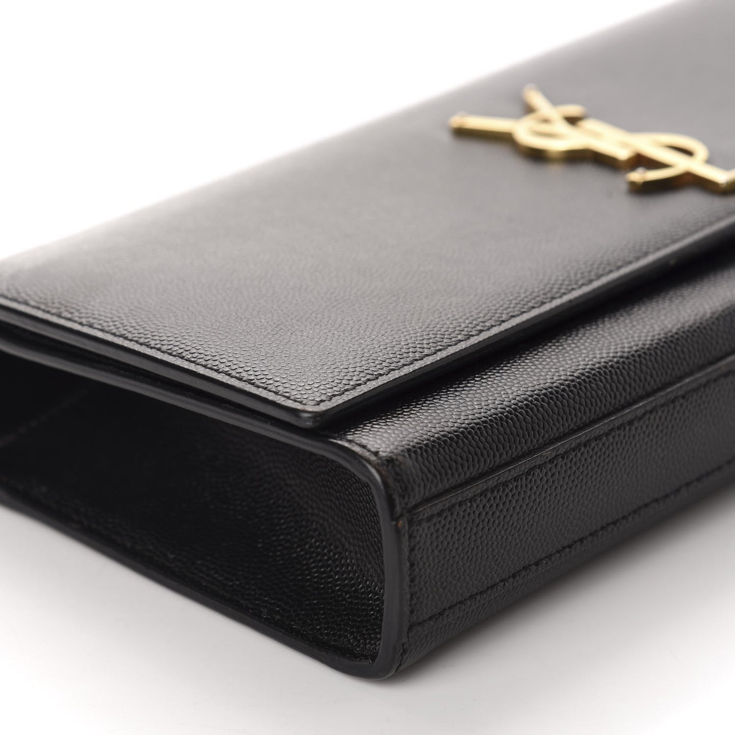Grain De Poudre Monogram Cassandre Clutch Black