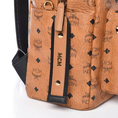 MCM Visetos Medium Stark Backpack Cognac 9 of 9