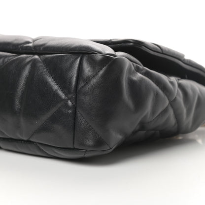 Chanel Goatskin Quilted Large 19 Flap Black 10 of 12