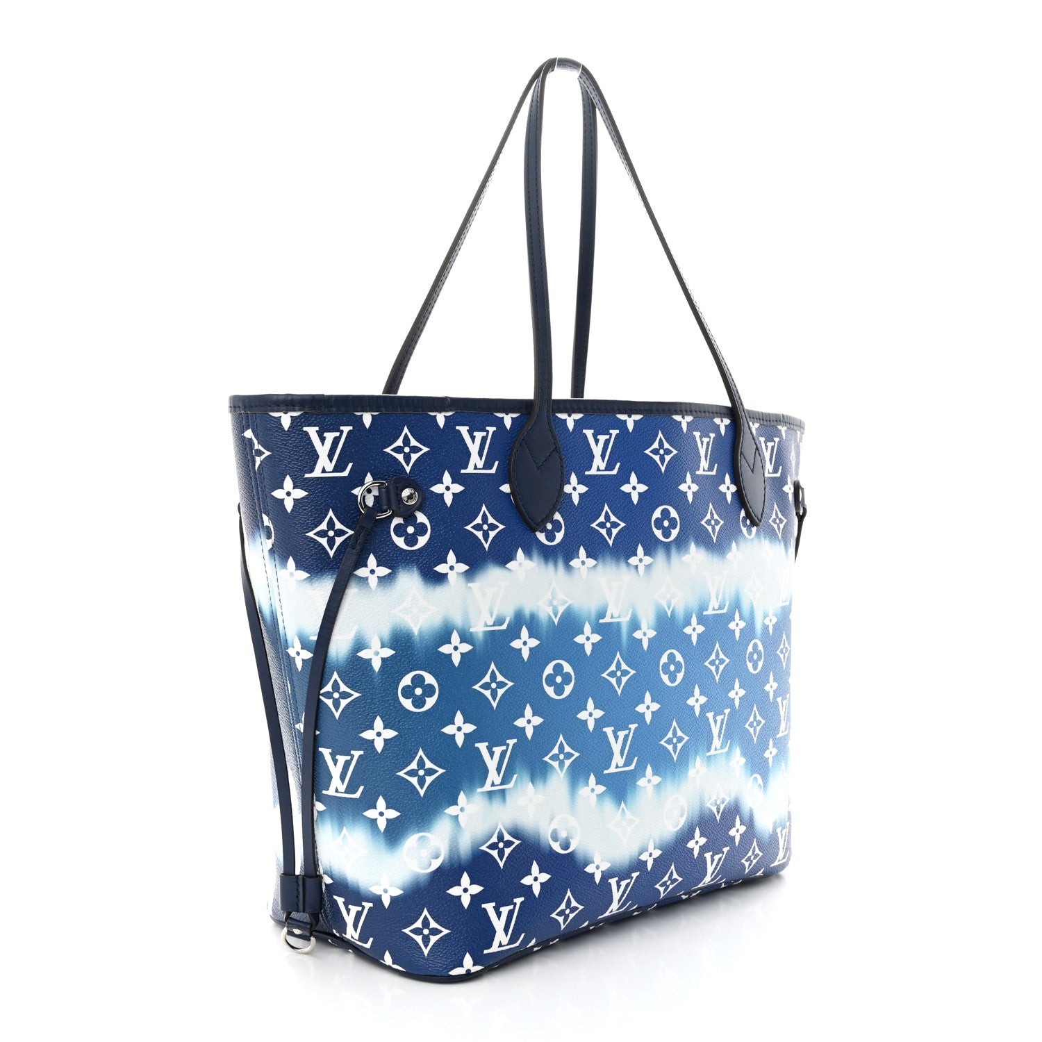 Louis Vuitton Monogram Escale Neverfull MM Blue 3 of 10