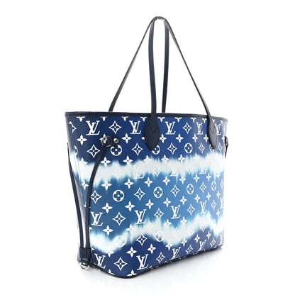 Louis Vuitton Monogram Escale Neverfull MM Blue 3 of 10
