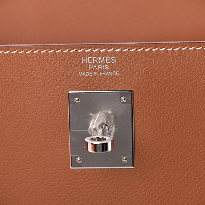 Hermes Evercolor Verso Kelly Retourne 32 Gold Rose Azalee 30 of 41
