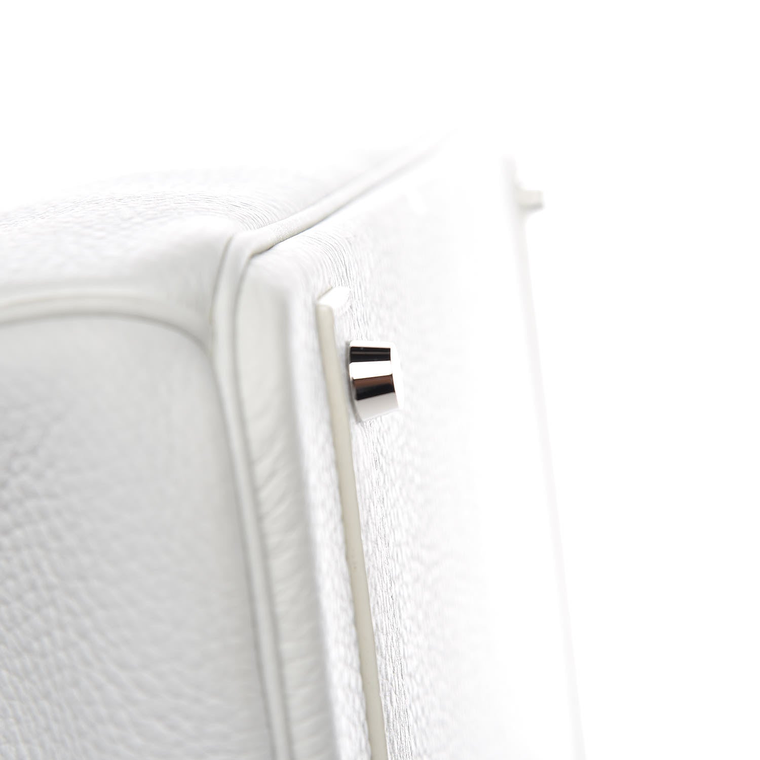 Hermes Taurillon Clemence Birkin 40 White 7 of 39